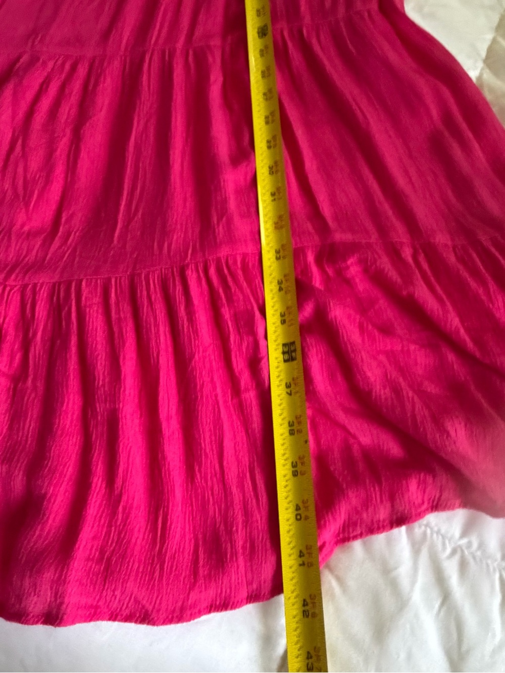 Moa Moa Hot Pink Tiered Maxi Sundress - Picture 4 of 7